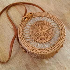 Round Ratan Bag/Purse